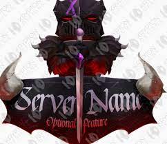 Put your server at the top! Knight Project File Dark Factions Pvp Minecraft Server Logo Custom Hq Design Fantasy