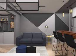7 ide lukisan dinding menarik buat rumah minimalis. 14 Idea Corak Geometri Lawa Untuk Feature Wall Rumah Boleh Cat Sendiri Jer Ilham Dekorasi
