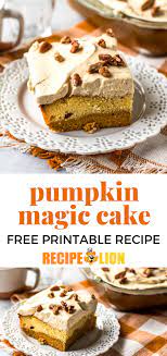 Pumpkin Magic Cake Recipe Delicious Holiday Recipes Thanksgiving Food Desserts Stuffing Recipes For Thanksgiving