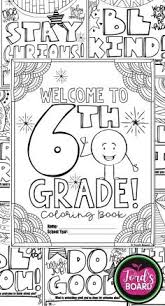 This 6th Grade Back To School Coloring Book Is Designed To Welcome Your New Students With Sim School Coloring Pages Back To School Activities School Activities