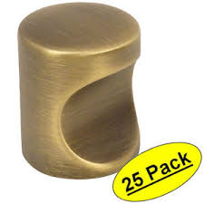 We offer a wide selection of cabinet pulls including finishes such as brushed stainless steel, flat black, and satin nickel amongst others. 25 Pack Cosmas Cabinet Hardware Brushed Antique Brass Finger Pull 3312bab 609595737188 Ebay