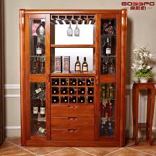 This bar cabinet fits snug into any corner and offers display and storage space galore. China Practical Style Solid Mahogany Wooden Wine Cabinet Gsp9 053 China Home Furniture Wine Cabinet