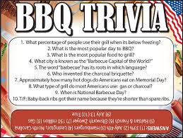 May 15, 2021 · 100 june trivia questions and answers quiz printable. Bbq Trivia Jamestown Gazette