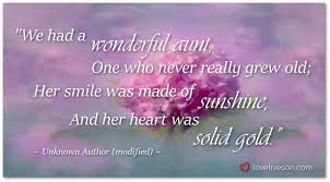 Do you miss your loved one? 50 Funeral Poems For A Wonderful Aunt Love Lives On