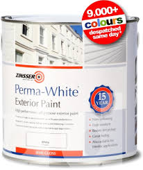 Zinsser Perma White Exterior Mildew Proof Paint Semi Gloss