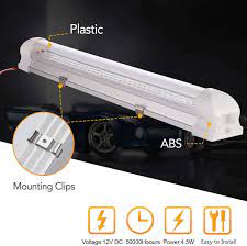 Since they feature many led chips, their brightness levels are usually higher compared to other rv interior lights. Buy 12v Caravan Van Trailer Car Interior Lights 12 Volt Enclosed Led Interior Light Bar For Rv Motorhome Camper Boat Lighting Universal Car Interior Light Strip With On Off Switch For Kitchen Bathroom