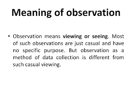 Observation Method | PPT