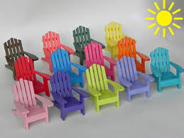 Miniature Adirondack Chair Fairy Garden Accessories Wedding Cake Topper Painted Assorted Colors In 2020 Wooden Craft Supplies Popsicle Stick Crafts House Craft Stick Crafts