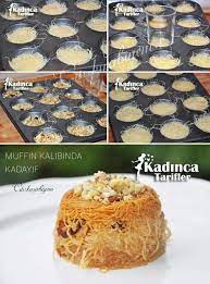 muffin kalibinda cevizli kadayif tatlisi tarifi nasil yapilir kadinca tarifler tatli tatli tarifleri yemek tarifleri