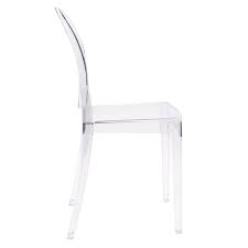 Louis ghost is a robust chair with a medallion backrest for leisurely comfort. Armless Clear Ghost Chair At Home