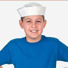 If you want to rim to look better try glueing white fabric. Diy White Sailor Hats Oriental Trading
