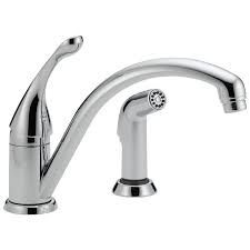 one handle kitchen faucet with spray