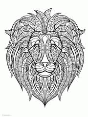 Fish coloring page for kids. 100 Animal Coloring Pages For Adults Difficult
