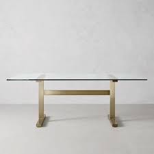 This clear glass dining table will add a perfect touch of class to your dining space. Mercer Rectangular Dining Table Williams Sonoma