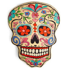 Totenkopf pappmache masken lassen sich beliebig bemalen und dekorieren. Totenkopf Dekoration Zu Halloween Von Dia De Los Muertos Inspiriert