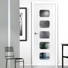 Jbk Door Set Kit Limelight Regent White Primed Flush Door With Clear Safety Glass
