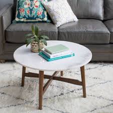 Belham Living James Round Mid Century Modern Marble Coffee Table Mid Century Modern Coffee Table Coffee Table Coffee Table Design