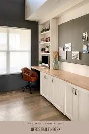 Maybe you would like to learn more about one of these? Build Office Builtins With Ikea Cabinets Honey Built Home