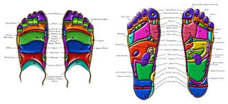 foot reflexology pressure points chart body feet point map