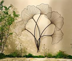 Xxl Wanddeko Wandbild Ginko Gingko Blatter Metall Wand Deko Antik Optik 117 Cm Blomster Kunst Projekter