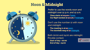 Noon And Midnight: 12 Pm Or 12 Am? | Editor's Manual