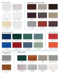 Macphees Metal Roofing And Vinyl Siding Color Charts