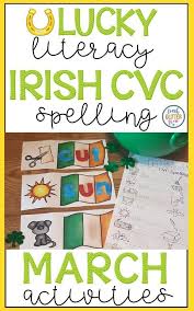 St Patrick S Day Cvc Word Building March Center Cvc Words March Classroom Activities Word Building