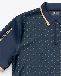 Download Polo Shirt Zip Collar In Apparel Mockups On Yellow Images Object Mockups