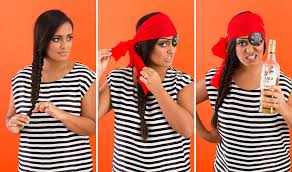 20 10 Minute Halloween Hair Hacks Pirate Costume Diy Pirate Girl Costume Homemade Pirate Costumes