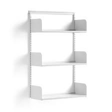 76 h x 48 w x 18 d. Wall Shelving Shape Basic Unit Wood Shelves 1237x800x300 Mm White White Aj Products Online