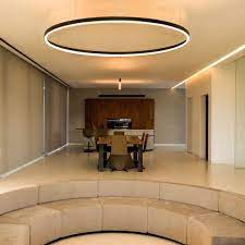 12253 Circline Architectural Led Circular Pendant Mount Direct Down Light Fixture Alconlighting Com
