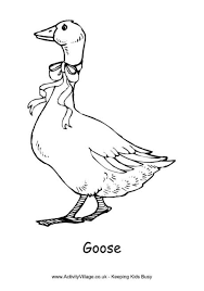 Goose Colouring Page Easter Coloring Pages Coloring Pages Goose Drawing