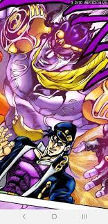 the first appearances of star platinum in manga are different :  rwholesomejojo
