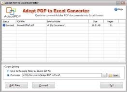 Here's a quick look at how this can be done. Adept Pdf To Excel Converter Free Download With License Key Most I Want