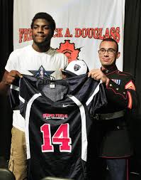 Douglass' Deondre Clark receives All-America jersey