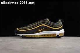 New Mens Sneakers Nike Air Max 97 Black Golden Yallow 921826 005 Nike Sneakers Mens Nike Air Max 97 Sneakers Nike Air Max