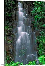 Maybe you would like to learn more about one of these? Hawaii Maui Hana Highway Cascading Waterfall In Lush Tropical Rainforest Wall Art Canvas Prints Framed Prints Wall Peels Great Big Canvas