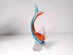 Vintage Murano Glass Fish Figure Hand