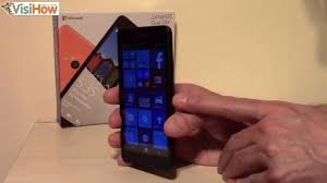 Insert the non accepted sim card and power on · 2. Lock And Unlock The Microsoft Lumia 535 Visihow