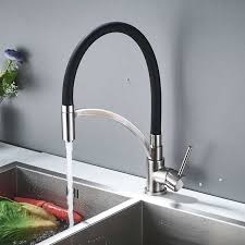 Check spelling or type a new query. Chrome Kitchen Sink Faucet With Leather Pull Out Tube Spray
