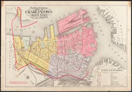 Boston, officially the city of boston, is the capital and most populous city of the commonwealth of massachusetts in the united states and 2. Outline Index Map Of Charlestown Wards 3 4 5 City Of Boston Norman B Leventhal Map Education Center