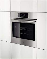 I have this oven with the bosch hmc80251uc/01 microwave oven on top as a combo unit. Bosch Hbl8451uc 30 Inch Single Electric Wall Oven With True Convection Ecoclean Quietclose Steeltouch 12 Cooking Modes Telescopic Rack 4 6 Cu Ft Capacity Star K Certified And Sabbath Mode Stainless Steel