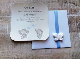 Kit Battesimo Mod Elefantino Invitations Place Card Holders Elephant