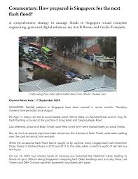Pdf Commentary How Prepared Is Singapore For The Next Flash Flood