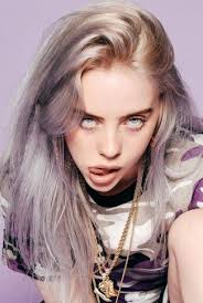Download Billie Eilish Wallpaper Wearing Purple In 2020 Purple Hair Wearing Purple Billie Eilish