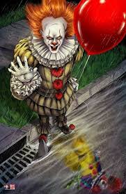 Pennywise Horror Artwork Horror Movie Art Clown Horror