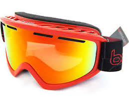 Details About Bolle Medium Fit Schuss Ski Snowboard Goggles Shiny Red Sunrise Cat 2 21481