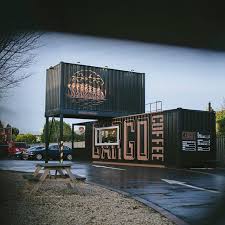 Cargo Coffee Was Voted Best Use Of A Shipping Container For 2018 By Me What A Great Dr Container Coffee Shop Food Truck Design Interior Drive Thru Coffee