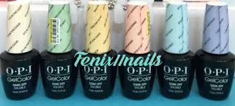 Opi Gel Color Gelcolor Soft Shades Pastel Kit 6 Matching Nail Polish 12ct