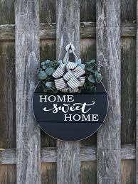 Excited To Share This Item From My Etsy Shop Modern Door Sign Front Door Decor Home Sweet Home Door Hanger Door Signs Diy Door Decorations Front Door Decor